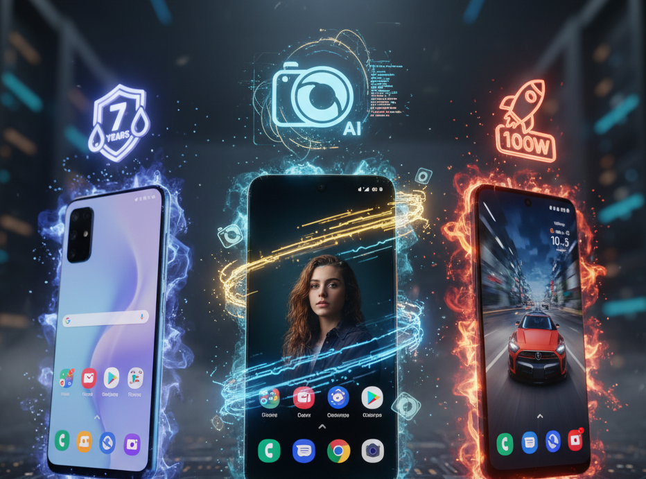 Budget Brawl: Google Pixel 9a vs. Galaxy A55 vs. OnePlus 12R